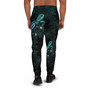 Hawaii Jogger - Kanaka Maoli With Turtle Blooming Hibiscus Turquoise