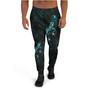 Yap Jogger - Yap Coat Of Arms With Turtle Blooming Hibiscus Turquoise