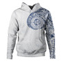 Polynesian Tattoo Style Hoodie White