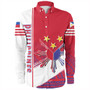 Philippines Long Sleeve Shirt Sun Star Quartar Style