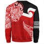 New Zealand Sweatshirt Tino Rangatiratanga Maori With Silver Fern