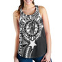 Philippines Custom Women Racerback Tank - Lapu-Lapu The King Of Cebu Polynesian Black Style