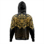 New Zealand Hoodie Maori Gold Pattern