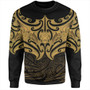 New Zealand Sweatshirt Maori Gold Pattern