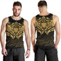 New Zealand Tank Top Maori Gold Pattern