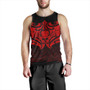 New Zealand Tank Top Maori Red Pattern