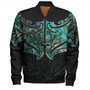 New Zealand Bomber Jacket Maori Papua Shell Pattern