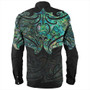 New Zealand Long Sleeve Shirt Maori Papua Shell Pattern