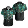 New Zealand Short Sleeve Shirt Maori Papua Shell Pattern