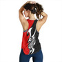 New Zealand Women Racerback Tank - Aotearoa Silver Fern Maori