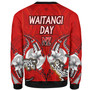 New Zealand Sweatshirt - Waitangi Day Lizards Maori Patterns