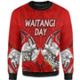 New Zealand Sweatshirt - Waitangi Day Lizards Maori Patterns