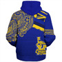 Hawaii Sherpa Hoodie Henry J. Kaiser High School Flag With Crest Style