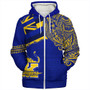 Hawaii Sherpa Hoodie Henry J. Kaiser High School Flag With Crest Style