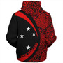 New Zealand Sherpa Hoodie Silver Fern Maori Flag Lauhala Circle