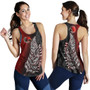 New Zealand Women Tank - Aotearoa Silver Fern With Kiwi Bird Maori Style