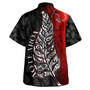 New Zealand Hawaiian Shirt - Aotearoa Silver Fern With Kiwi Bird Maori Style