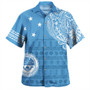 Micronesian Hawaiian Shirt Federated States Of Micronesia Flag With Coat Of Arms