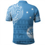 Micronesian Polo Shirt Federated States Of Micronesia Flag With Coat Of Arms