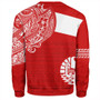 Polynesian Sweatshirt Tahiti Flag With Coat Of Arms