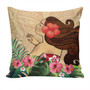 Hawaii Pillow Cover Beautiful Hula Girl Hibiscus Tropical