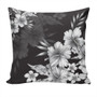 Hawaii Pillow Cover Hibiscus B&W