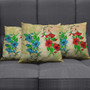 Hawaii Pillow Cover Hibiscus Blue And Red