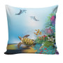 Hawaii Pillow Cover Ocean Cartoon