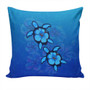 Hawaii Pillow Cover Turtle Hibiscus Ocean