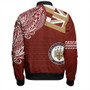 Hawaii Bomber Jacket James B. Castle High School With Crest Style