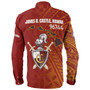 Hawaii James B. Castle High School Long Sleeve Shirt - Knights With Shield Hawaii Patterns