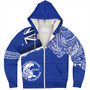 Hawaii Sherpa Hoodie Kailua High School With Crest Style