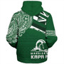 Hawaii Sherpa Hoodie Kapaa High School With Crest Style