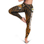 Hawaii James Campbell High School Legging - Head Saber Tooth Mascot Hawaii Patterns