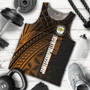 Hawaii James Campbell High School Tank Top - Head Saber Tooth Mascot Hawaii Patterns