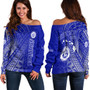 Hawaii Moanalua High School Off Shoulder Sweatshirt - Moanalua NÄ Menehune Hawaii Patterns