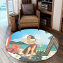 Hawaii Round Rug Aloha Hula Dance