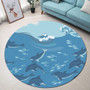 Hawaii Round Rug Dolphin And Sea