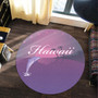 Hawaii Round Rug Dolphin Club Violet Sun