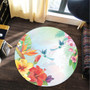 Hawaii Round Rug Hibiscus In Jung