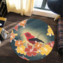 Hawaii Round Rug Honeycreeper Hibiscus