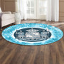 Hawaii Round Rug Native Hawaii Coat Of Arms Round Rug Discrete