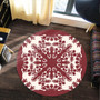 Hawaii Round Rug Quilt Tradition Red