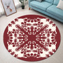 Hawaii Round Rug Quilt Tradition Red