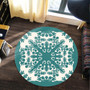 Hawaii Round Rug Quilt Tradition Turquoise