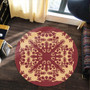 Hawaii Round Rug Quilt Vintage Palm