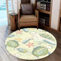 Hawaii Round Rug World Animal In Sea