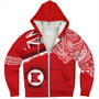 Hawaii Sherpa Hoodie Kahuku High And Intermediate School With Crest Style