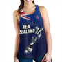 New Zealand Women Tank - New Zealand Map Maori Face Patterns