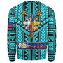 Philippines Sweatshirt - Filipino Sun And Stars Tribal Tattoo Patterns Style